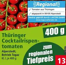 Norma Thüringer Cocktailrispentomaten Angebot
