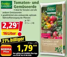 Norma FINEST GARDEN Tomaten- und Gemüseerde Angebot