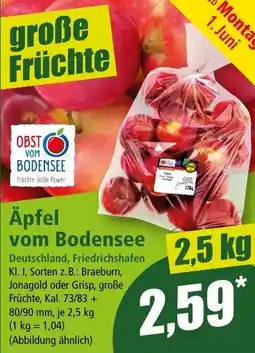 Norma Äpfel vom Bodensee Angebot