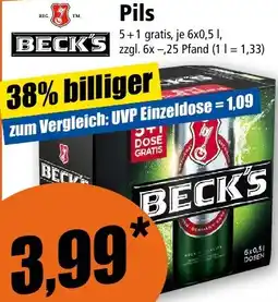 Norma BECK'S Pils Angebot