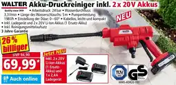 Norma WALTER Akku-Druckreiniger inkl. 2 x 20V Akkus Angebot