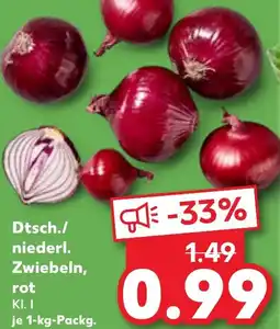 Kaufland Dtsch./ niederl. Zwiebeln, rot Angebot