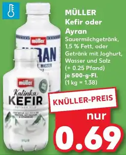 Kaufland MÜLLER Kefir oder Ayran Angebot