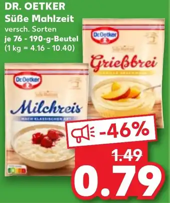 Kaufland DR. OETKER Süße Mahlzeit Angebot