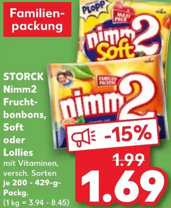 Kaufland STORCK Nimm2 Fruchtbonbons, Soft oder Lollies Angebot