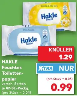 Kaufland HAKLE Feuchtes Toilettenpapier Angebot