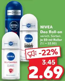 Kaufland NIVEA Deo Roll-on Angebot