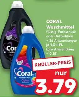 Kaufland CORAL Waschmittel Angebot