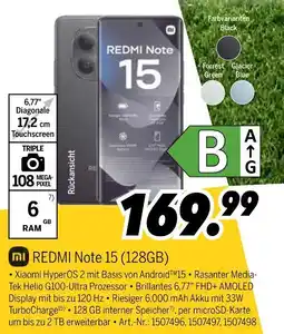 MEDIMAX Xiaomi redmi note 15 (128gb) Angebot