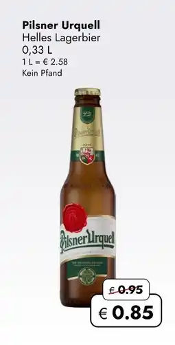 Travel Free Pilsner urquell helles lagerbier Angebot