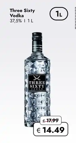Travel Free Three sixty vodka Angebot