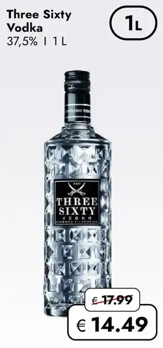Travel Free Three Sixty Vodka Angebot