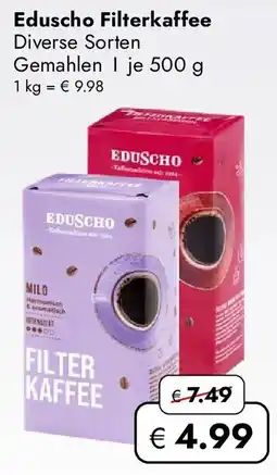 Travel Free Eduscho Filterkaffee Angebot