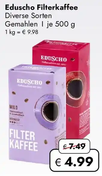 Travel Free Eduscho Filterkaffee Angebot