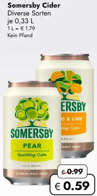 Travel Free Somersby Cider Angebot