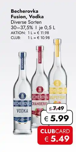 Travel Free Becherovka fusion vodka Angebot