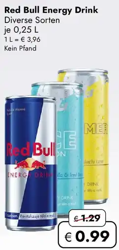 Travel Free Red Bull Energy Drink Angebot