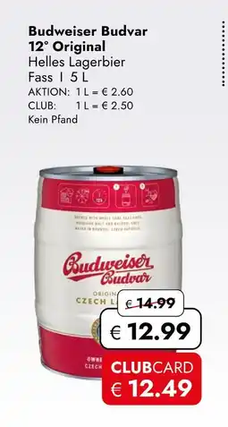 Travel Free Budweiser budvar 12° original helles lagerbier Angebot