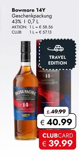 Travel Free Bowmore 14y geschenkpackung Angebot