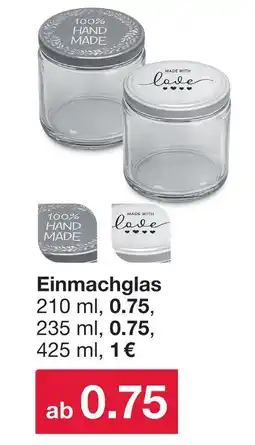 Woolworth Einmachglas Angebot