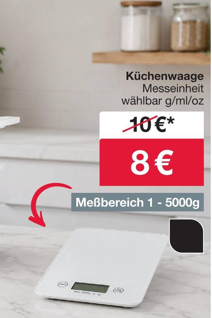 Küchenwaage Angebot bei Woolworth