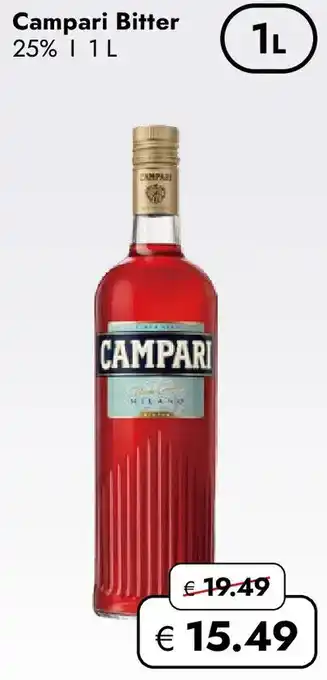 Travel Free Campari Bitter Angebot