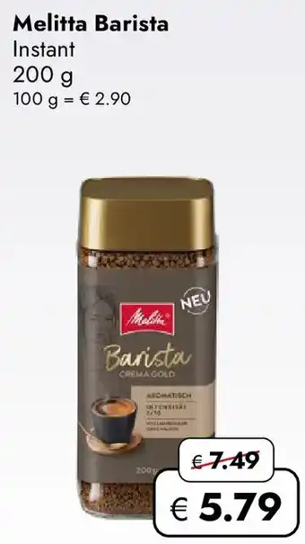 Travel Free Melitta Barista Instant Angebot
