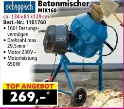 Norma Scheppach Betonmischer MIX160 Angebot