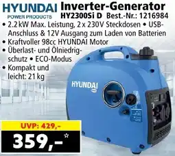 Norma HYUNDAI Inverter-Generator HY2300Si D Angebot