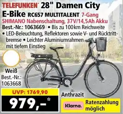 Norma TELEFUNKEN 28" Damen City E-Bike RC657 MULTITALENT Angebot