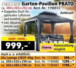 Norma CHILLROI Garten-Pavillon PRATO Angebot