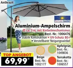 Norma Solax-Sunshine Aluminium-Ampelschirm Angebot