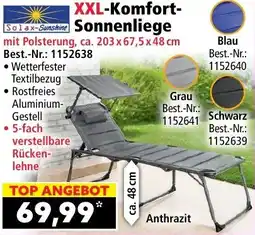 Norma Solax-Sunshine XXL-Komfort Sonnenliege Angebot