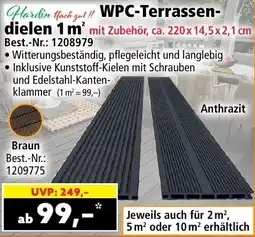 Norma WPC-Terrassendielen 1 m² Angebot