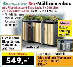 Norma Garten & Freizeit 3er-Mülltonnenbox Angebot