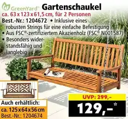 Norma GreenYard Gartenschaukel Angebot