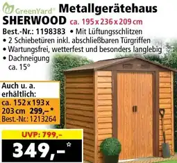 Norma GreenYard Metallgerätehaus SHERWOOD Angebot