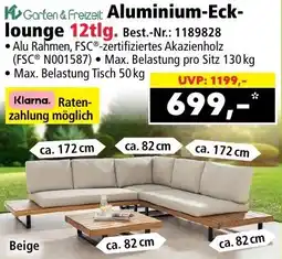 Norma Garten & Freizeit Aluminium-Ecklounge 12tlg. Angebot