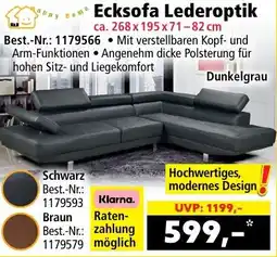 Norma Ecksofa Lederoptik Angebot