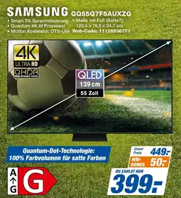 expert Techno Land SAMSUNG GQ55Q7F5AUXZG Smart TV Angebot