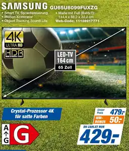 expert Techno Land SAMSUNG GU65U8099FUXZG Smart TV Angebot