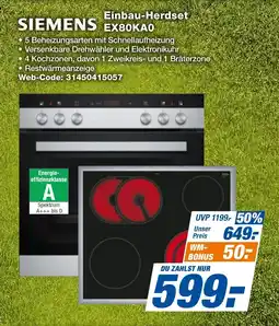 expert Techno Land SIEMENS Einbau-Herdset EX80KAO Angebot
