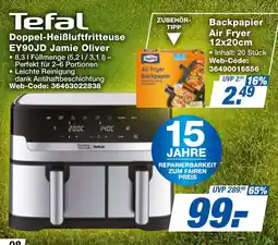 expert Techno Land Tefal Doppel-Heißluftfritteuse EY90JD Jamie Oliver Angebot