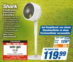 expert Techno Land Shark FlexBreeze Ventilator FA220EU Angebot