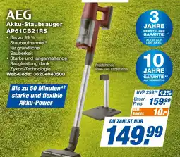 expert Techno Land AEG Akku-Staubsauger AP61CB21RS Angebot