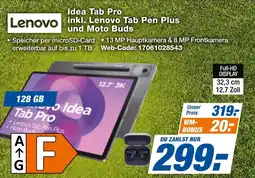 expert Techno Land Idea Tab Pro Lenovo inkl. Lenovo Tab Pen Plus und Moto Buds Angebot