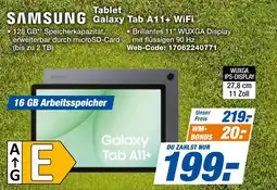 expert Techno Land SAMSUNG Tablet Galaxy Tab A11+ WiFi Angebot