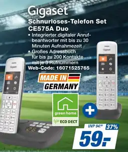 expert Techno Land Gigaset Schnurloses-Telefon Set CE575A Duo Angebot