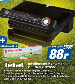 Expert Tefal Intelligenter Kontaktgrill OptiGrill GC7058 Angebot