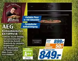 Expert AEG Einbaubackofen EX74PPV1B Angebot